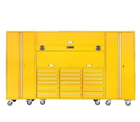 Kaltgewalzte Werkzeugboxen aus Stahl mit professionellen Organisatoren und Schrank