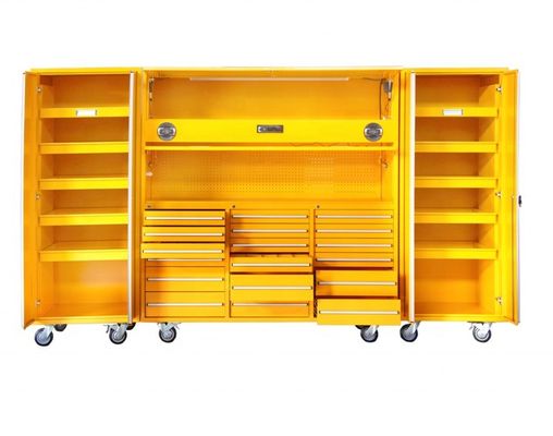 Kaltgewalzte Werkzeugboxen aus Stahl mit professionellen Organisatoren und Schrank