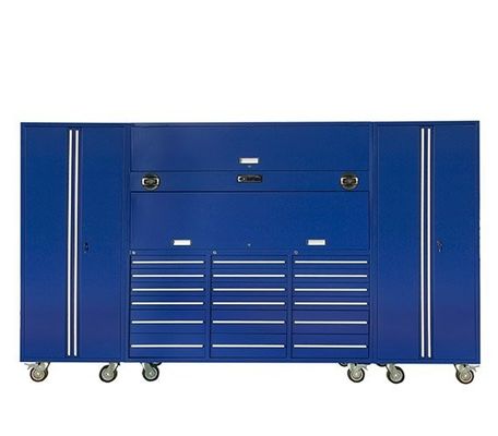 Kaltgewalzte Werkzeugboxen aus Stahl mit professionellen Organisatoren und Schrank