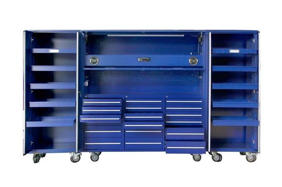 Kaltgewalzte Werkzeugboxen aus Stahl mit professionellen Organisatoren und Schrank