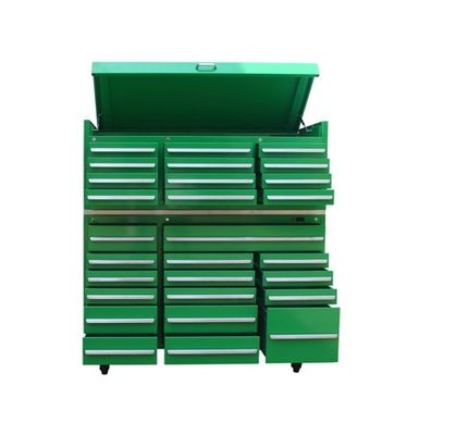Autoreparatur-Set mit Garagen-Rollwerkzeugschrank Trolley und Edelstahlbox